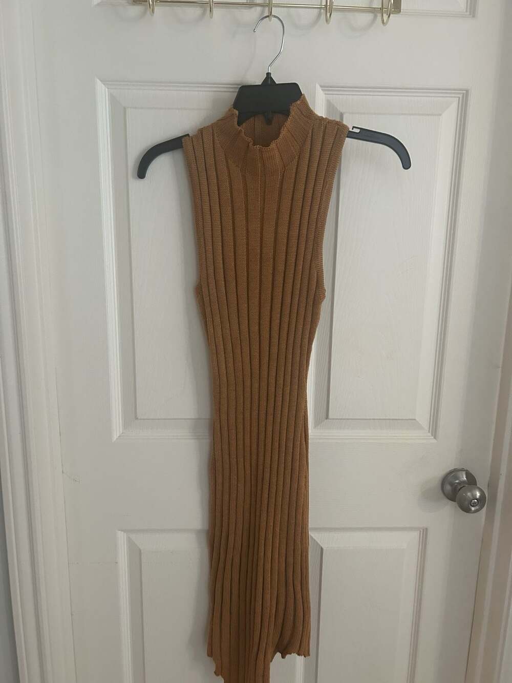 Forever 21 Spring Haze Ribbed Knit Dress Size M Taupe
